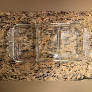 MIKASA Relish Tray Satin Rose Walter Kristallglas Made In West Germany Vintage